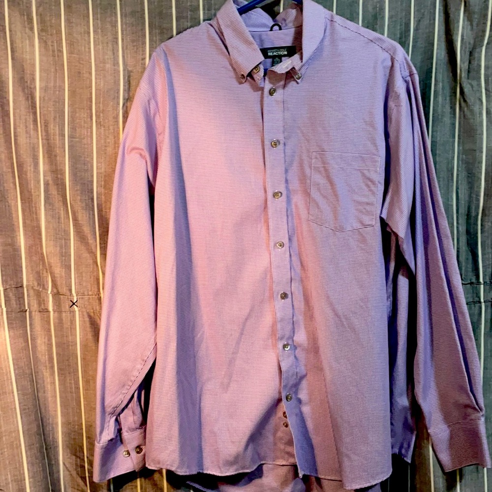 Kenneth Cole reaction extra large button up shirt purple